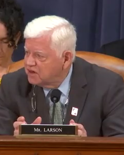 Rep. Larson speaks in support of the Essential Caregivers Act