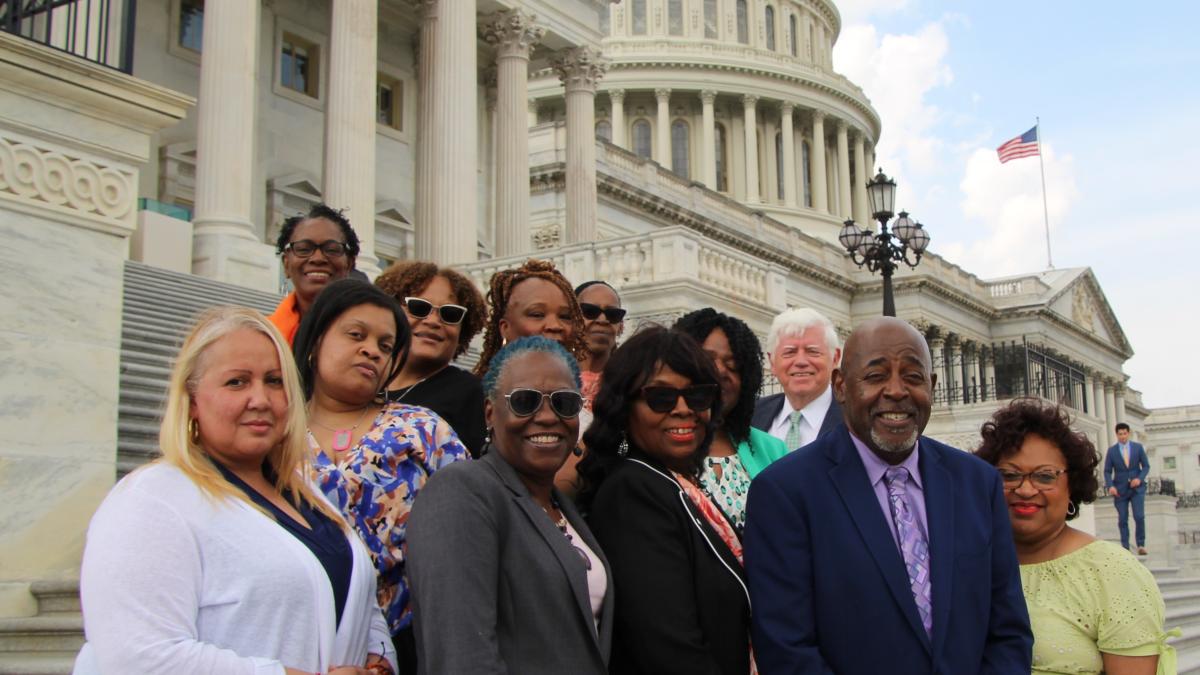 Rep. Larson with Mothers United Against Violence.