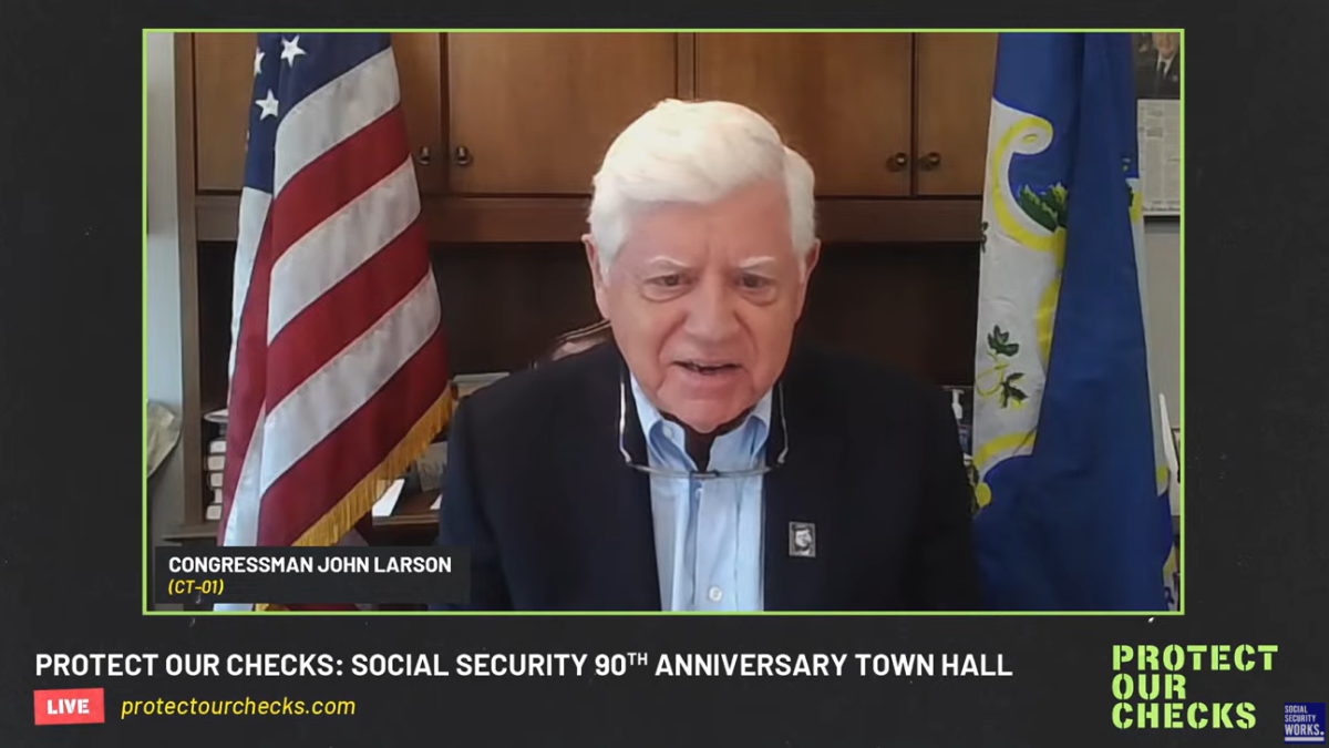 Rep. John Larson Joins Social Security Works National Town Hall 