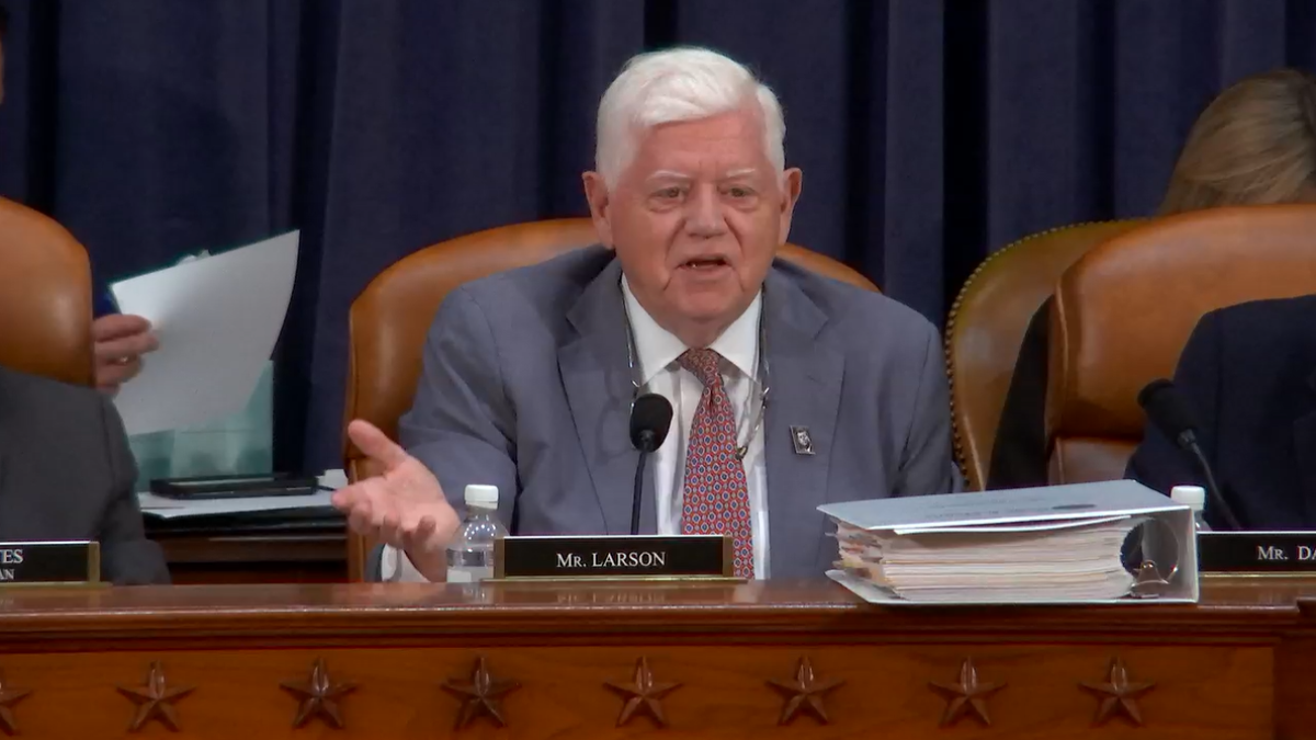 Rep. Larson in a Social Security Subcommittee hearing