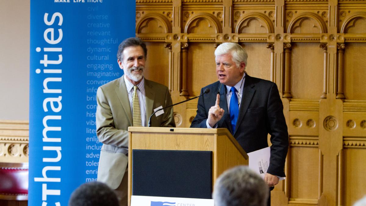 Rep. Larson speaks in Hartford