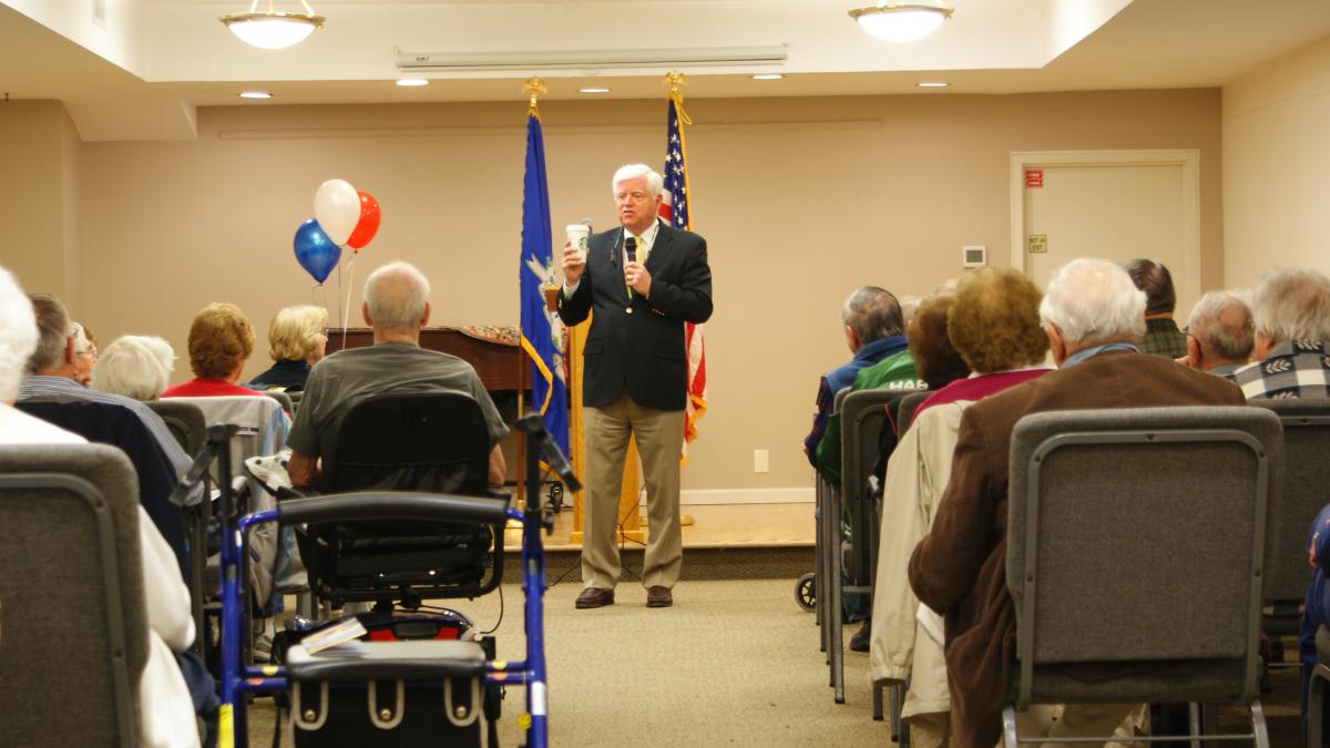 Congressman Larson speaking
