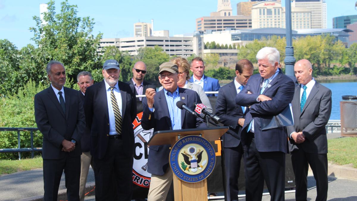 Congressman Larson speaking