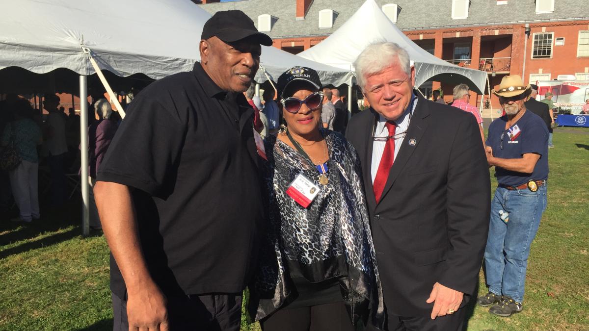 Rep. Larson joined local Vietnam Veterans and their families in Rocky Hill.