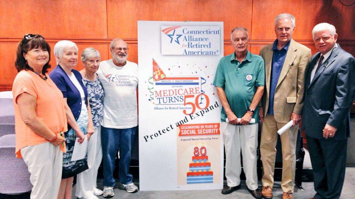 Rep. Larson joins activists in Hartford to celebrate Social Security's 80th anniversary