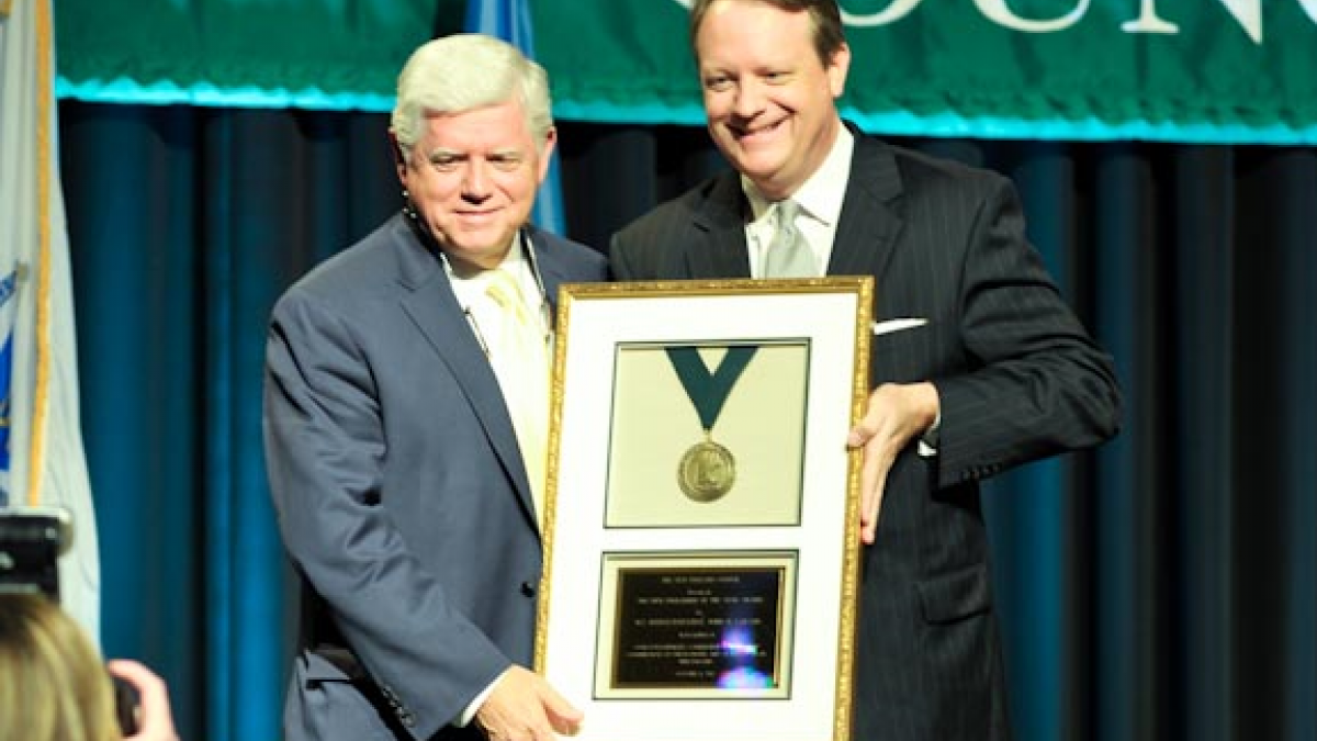 Larson is named New Englander of the Year
