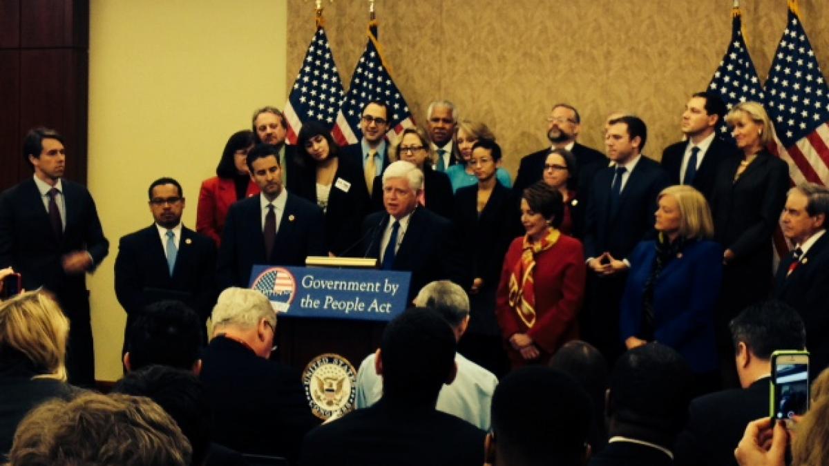 Rep. Larson announces the Government by the People Act