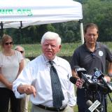 Rep. Larson discusses state and federal efforts to help farmers impacted by flooding in the Connecticut River Valley.