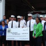 Reps. Larson and Hayes with the West Hartford and New Britain Fire Departments