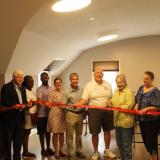 Rep. Larson, East Hartford Director of Library Services Sarah Morgan, Mayor Mike Walsh, Council Chair Rich Kehoe and members of the East Hartford Town Council, and members of the East Hartford Commission on Culture and Fine Arts 