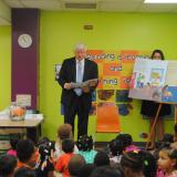 Rep. Larson reads to children at the UConn book launch