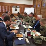 Rep. Larson dines with US Forces stationed in Korea
